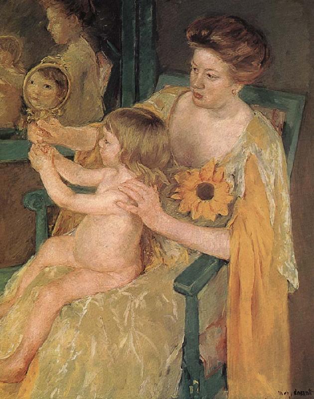 Mary Cassatt Mother and  son Germany oil painting art